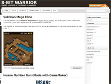 Tablet Screenshot of 8bitwarrior.com